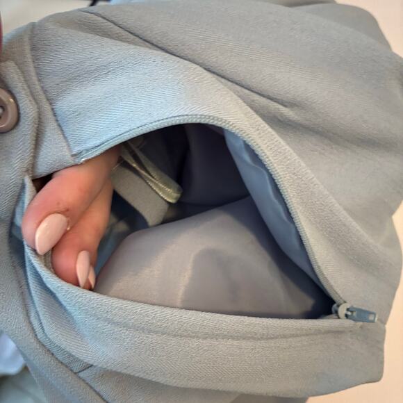 Vintage Larry Levine Suit Pants Women’s 10 Powder Blue Old Money Classy Career - Picture 2 of 13